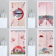 Japanese-style Pink Door Curtain Kitchen Partition Curtain Bedroom Bathroom Feng Shui Curtain Noren