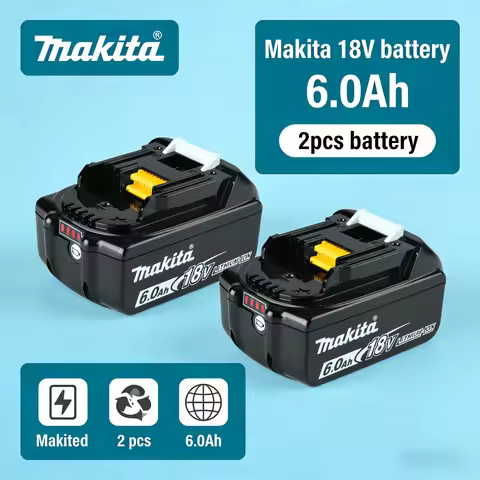 ★100% Original Makita 18V battery, 6.0Ah Rechargeable LED battery for Makita drill DTW700 DDF487 DTD