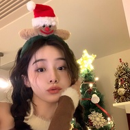 Disney Duffy Bear Christmas Hat Hairband Womens Plush Christmas Headband Hair Clip Fashionable Korea