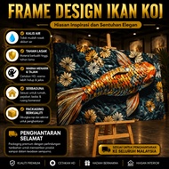 Frame Hiasan Dinding Ikan Koi – Estetik Gaya Jepun Deco Rumah Idaman