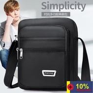 SB-023 Unisex Solid color Shoulder Bags Mens straight Bag Business Messenger Nylon Bag Small Travel 