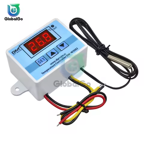 XH-W3002 W3002 AC 110V-220V DC 24V DC 12V Led Digital Thermoregulator Thermostat Temperature Control