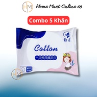 Combo 5 - Girls' compressed bath towel 70x140cm new model HM68