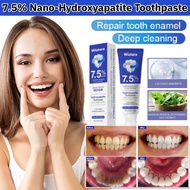 ✨7.5% Nano Hydroxyapatite Repair Toothpaste✨Whitening and Refreshing Breath, Adult Yellowing and Sta