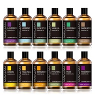 TROPICTROVE 100ml Essential Oils For Humidifier Aromatic Diffuser Lavender Eucalyptus Rose Ginger Le