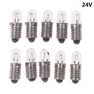 10Pcs/Lot Mini Indicator Light Bulb E5 Screw Mouth Miniature Lamp Light Bulb 6.3V 12V 24V 0.1A Small