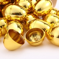 6Pcs 6*4.5cm Easter Colored Eggs For Raffle Eggshells Openable Eggs Twist Eggs DIY Handcraft Toys