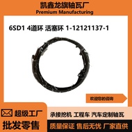 6SD1Engine Piston Ring 4Ring 1-12121137-1 Engine Components Four Matching Auto Parts