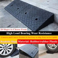 Car Ramp Step Uphill Mat for Wheelchair Doorway Stairs Auxiliary Rubber Climbing Curb Speed Bump Slope Board Along The Slope Threshold Tooth Pad