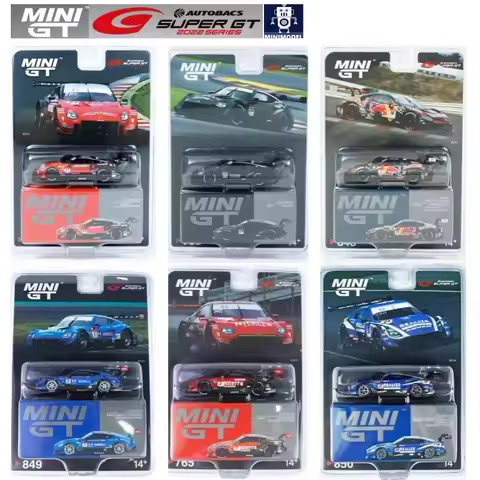 MINI GT 1:64 NSX-GT Type S GT500 SUPER GT SERIES GTR GT3 EVO Diecast Model Car