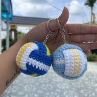 Handmade Volleyball wool keychain - wool keychain (available)