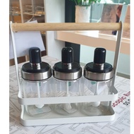 Oil Glass Bottle Dispenser / Borosilicate 250ml / Oil Bottle / Oil Glass Jar / Honey Dispenser