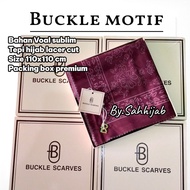 BUCKLE SCARVES BOX PREMIUM HIJAB SQUARE MOTIF