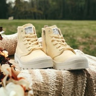 PALLADIUM PAMPA 9色經典拉鍊款潮流帆布軍靴 鵝蛋黃 79101-713