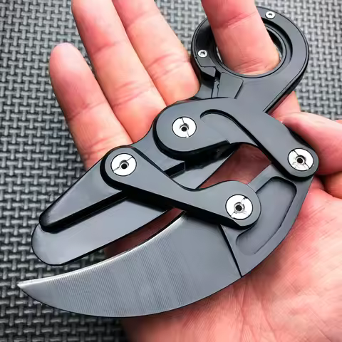 Pocket Mini Outdoor Knife All-steel Claw Mechanical Paw Knives Tactical Karambit Multi Tool EDC Port
