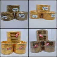 F8 - Metal Gold Bangles/ Stone Bangles/ Indian Bangles Size: 2.4, 2.6, 2.8