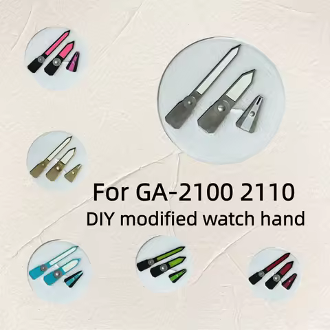 GA-2100 CasiOak Mod Hands Set, Replacement Hour Minute Second Hands for Casio GA-2110 Watch Modifica