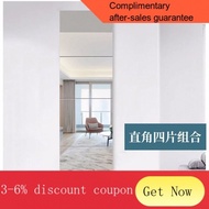 YQ43 Mirror Full Body Dressing Wall Hanging Mirror Self-Adhesive Paste Student Dormitory Stitching Home Wall Mount Full-