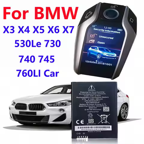 Replacement Car Remote Control LCD Key Battery MKD35UP 9442976-01 For BMW X3X4X5X6X7 530Le 730 740 7