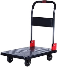 SMLZV Foldable Flatbed with Swivel Wheels,Rolling Trolley Cart,Foldable,Flat,Platform Truck (Color : B, Size : L(90X60cm))