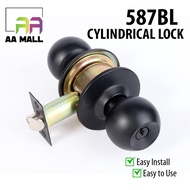AA MALL HIGH SECURITY BLACK CYLINDRICAL DOOR LOCK KUNCI PINTU 587BL ET-60