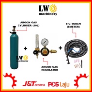 Argon Gas (10L) Argon regulator &amp; Tig gun