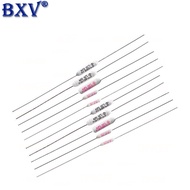 5PCS AUPO Thermal Fuse (1A-5A / 250V) - JET RF Square Temperature Fuses Assortment with Multiple Tem