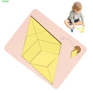 PYXIS Tangram Board Puzzle, Educational 3D Puzzles Wooden Geometric Puzzles, 3D Puzzle Space Geometr