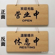 Open Close Sign Signage 2 In 1 Open Double Sided For Shops We Are Open We Are Close Wood Signage 营业中
