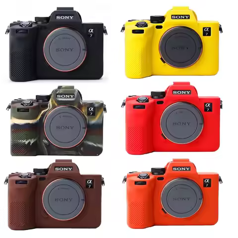 A7M4 Soft Silicone Armor Camera Body Case For Sony A7M4 A7 IV A7IV ILCE-7M4 Rubber Cover Skin