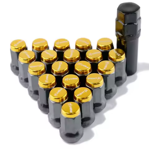 Super 7 Project MU Composite SPEC 33mm Steel Car Wheel Rims Lug Nuts 20pcs/set Closed End