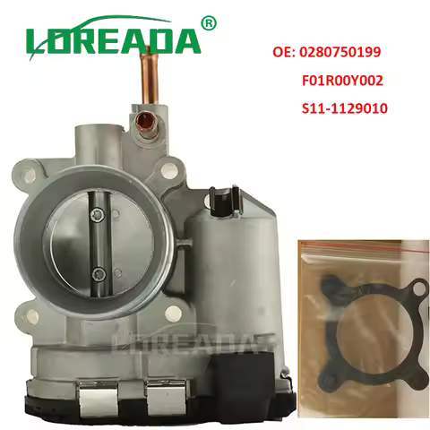 Russian Clear Stock F01R00Y002 Throttle Body Valve For Chery A1 QQ V3 V5 V6 ChangAn Jac MG 3 5 Roewe