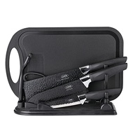 [PRE-ORDER] Knife Set, JJOO 7PCS German Stainless Steel Kitchen Knife Block Sets, includes Meat Cleaver, Chef Knife, Paring Knife, Kitchen Shears, Peeler, Cutting Board and Knife Block (ETA: 2023-09-20)