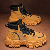 QC M2251 Men's Boots, British Retro Style Men's Shoes - Fashionable Men's Shoes, Outdoor Waterproof 