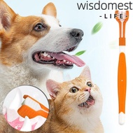 WISDOMEST Pet Cleaning Toothbrush, Small Dog Soft Bristle Toothbrush Three-head Pet Three-head Tooth