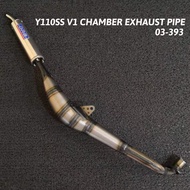 Y110SS V1 YAMAHA RACING CHAMBER EXHAUST PIPE DRB RUNFIRE2020