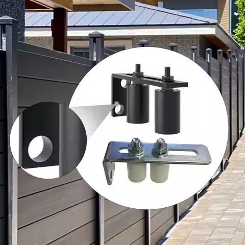 Slide Gate Nylon Rollers Sturdy Guide Support with Bracket Sliding Door Roller Parts for Home Yard F