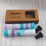 NEW Handgrip Grip Handfat MASTER Karet Stang BMX Fixie MTB White Pink Bianchi