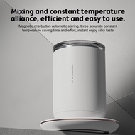 kissdumbo-SG 2 in 1 Self Stirring Coffee Mug 3 Level Adjustable Const Temperature Cup Warmer 60s to 