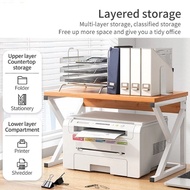 2 Layers Printer Table Printer Rack Organizer Mini Bookshelf Printer Stand Printer Table Desktop