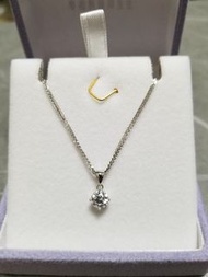 18K/750白金鑽石頸鏈吊咀
