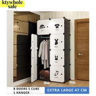 KTY almari baju almari diy lemari kayu wardrobe cabinet cube diy wardrobe almari kanak kanak diy wardrobe