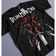 Dante Shooting DMC Men's and Women's T-shirt, May Cry DMC3 Men's and Women's Summer Casual Fashion L