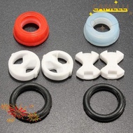 CAMELLI5Q 8Pcs/set Valve Tap Turn Set, With 2 O-ring Gasket 1/2" Ceramic Disc Silicone Washer, Inser