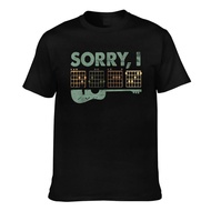 Fashion Cotton Sorry I-Dgaf Funny Hidden Message Guitar Chords For Lover Mens Soft Summer T-shirt