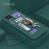 เคส OPPO REALME 8 PRO 4G REALME 8 4G เคสเคสนิ่มใส่โทรศัพท์นักบินอวกาศเคสป้องกันแบบเรียบดีไซน์ใหม่หมี