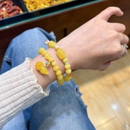 天然俄料白花蜜蜜蠟雙圈手串 尺寸9公釐 重約21.6克 配蜜蠟葫蘆