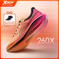 XTEP 260X Men Running Shoes Race Training Carbon Plate Marathon Running Shoe Rebound over 85%