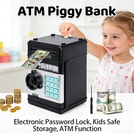 Safe Box Cash Coins Saving Box ATM Tabung Atm Machine Money Box Piggy Bank For Kids Electronic Passw