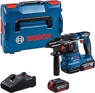 Bosch Professional 18V System battery hammer drill GBH 18V-22 (with SDS plus, suitable for drilling holes between 6 mm and 10 mm, incl. 2 x 4.0 Ah batteries, GAL 18V-40 charger, in L-BOXX)
